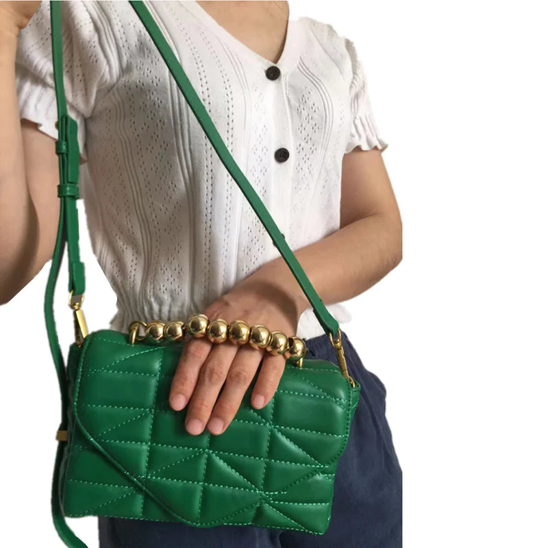 Soft Leather Chain Crossbody Bags for Women