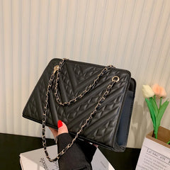 Women's Chain Totes Bags Crossbody Handbags PU Leather