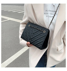 Women's Chain Totes Bags Crossbody Handbags PU Leather