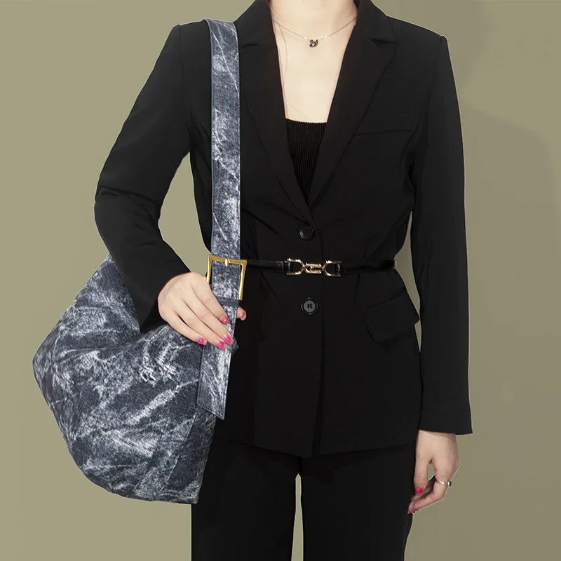 Canvas Women's Crossbody Bag Flap Tote Winter Style