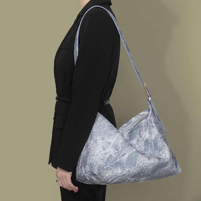 Canvas Women's Crossbody Bag Flap Tote Winter Style