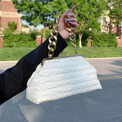 Thick Chain Crossbody Bag Women's Evening Clutch Handbag