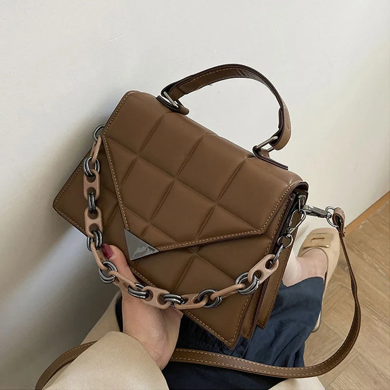 Women's Pu Leather Messenger Shoulder Bag
