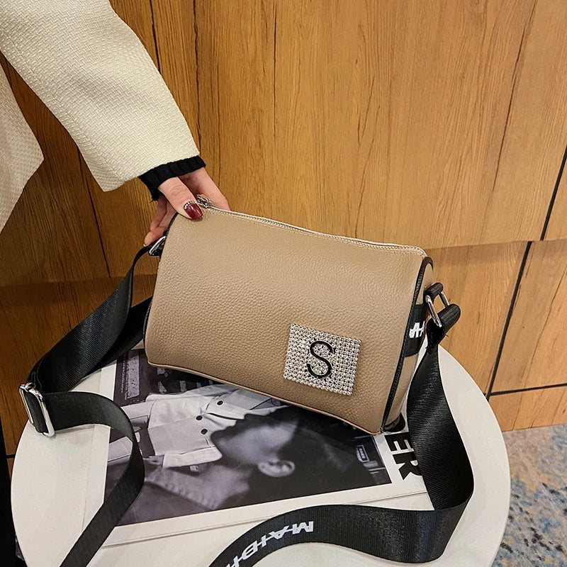 Leather Women Shoulder Bags High Lady Handbag