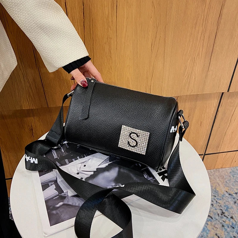 Leather Women Shoulder Bags High Lady Handbag