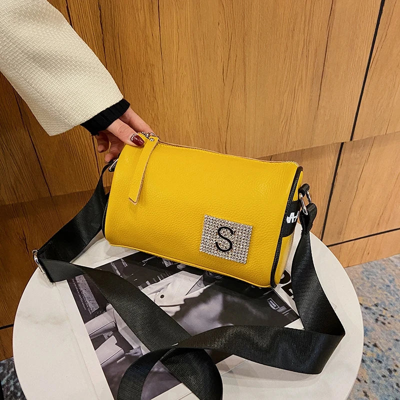 Leather Women Shoulder Bags High Lady Handbag