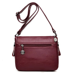 Soft Leather Handbag Casual Shoulder Bags for Women