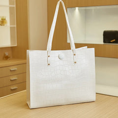 Crocodile Pattern PU Leather Shoulder Bag Women Handbags