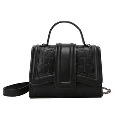 Stone Pattern Shoulder Messenger Bags for Women Small Flap Crossbody Bag