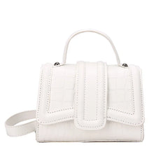 Stone Pattern Shoulder Messenger Bags for Women Small Flap Crossbody Bag
