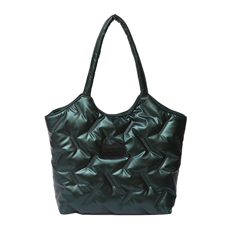 Women's Large Capacity Tote Bag Space Pad Cotton Shoulder Bag