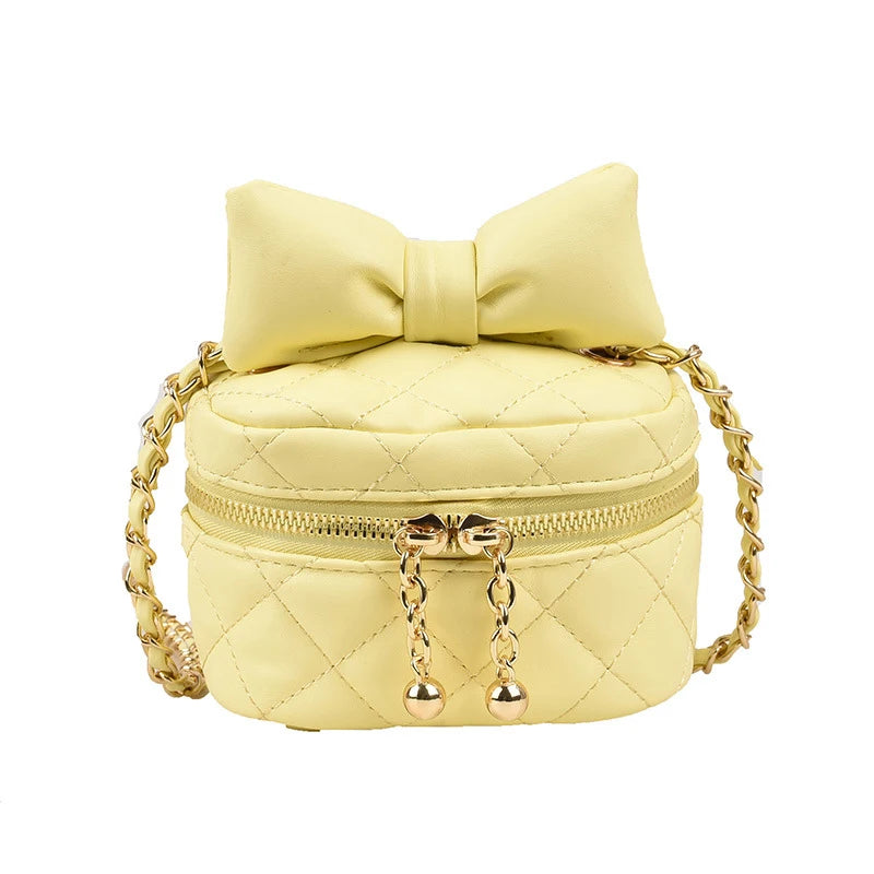 Mini Box Handbag PU Leather Crossbody Bag Women Chain Small Shoulder Totes