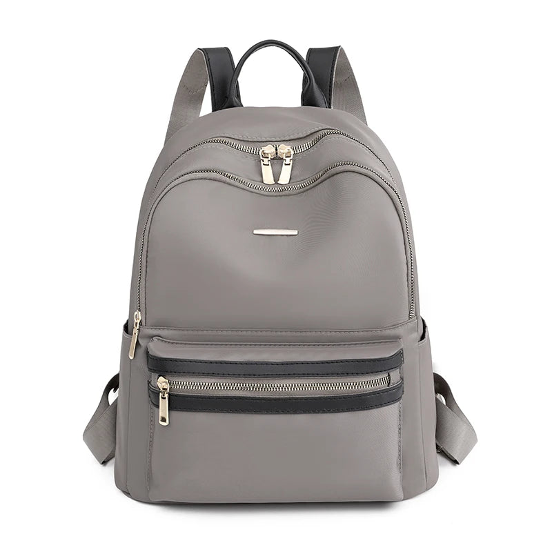 Solid Casual Student School Bag High Oxford Cloth Women's Backpack