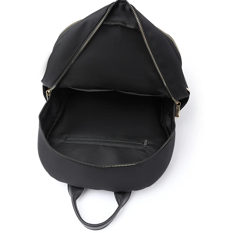 Solid Casual Student School Bag High Oxford Cloth Women's Backpack