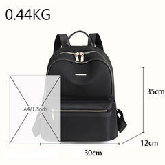 Solid Casual Student School Bag High Oxford Cloth Women's Backpack