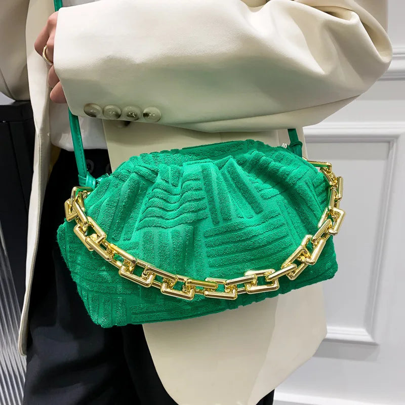 Cloud Bag for Women Acrylic Chains Pouch Women Handbag Brands