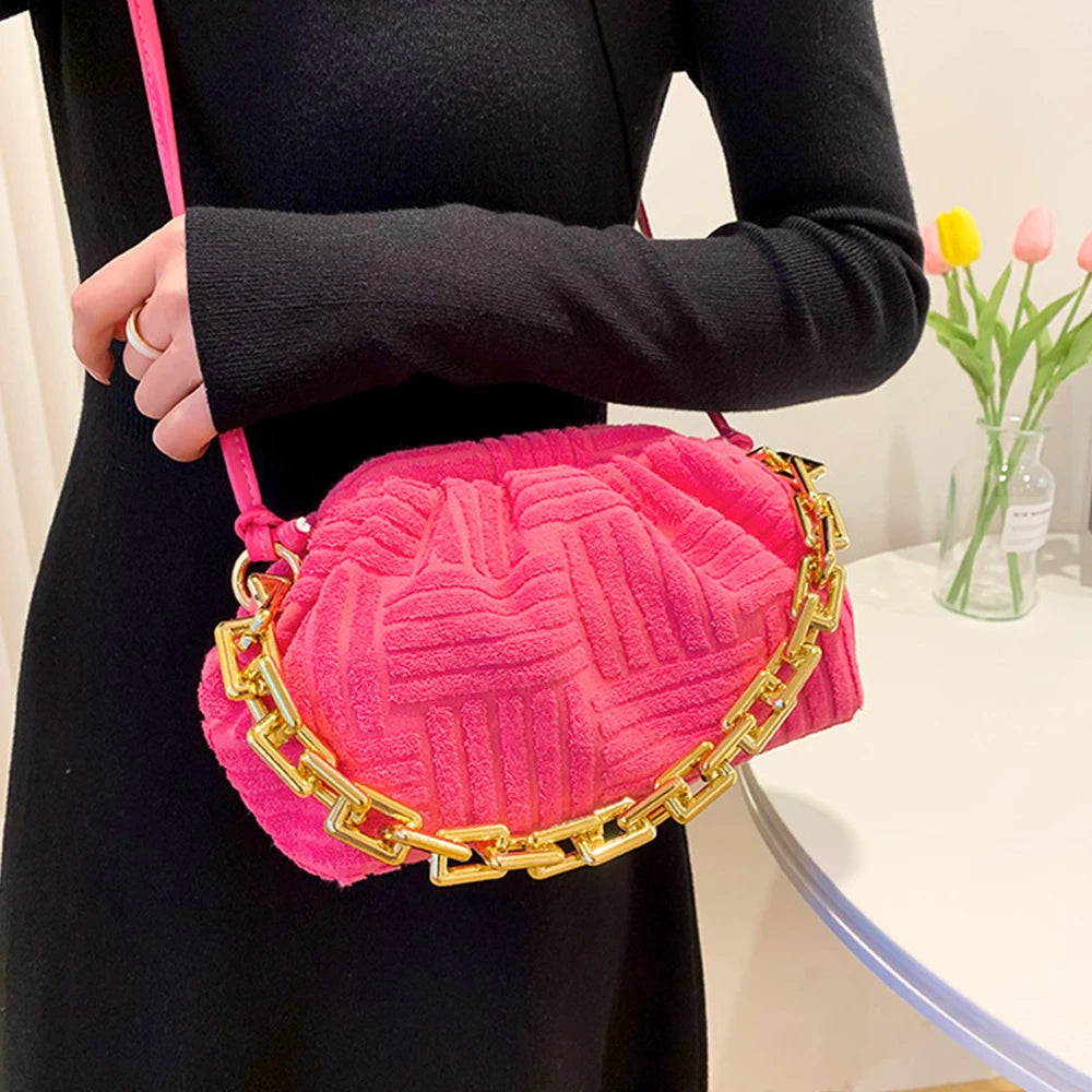 Cloud Bag for Women Acrylic Chains Pouch Women Handbag Brands