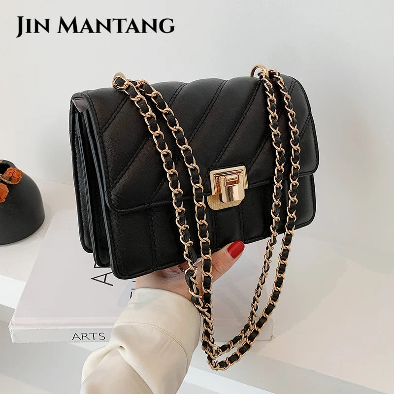 Women Chain Shoulder Bag Crossbody Handbags Small Flap Prom Messenger Bags