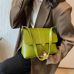 Women Handbags And Purses Pu Leather Shoulder Bags Green Brown Crossbody Bags