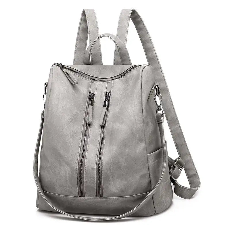 Women Travel Backpack High Soft PU Leather School Girls Backpack