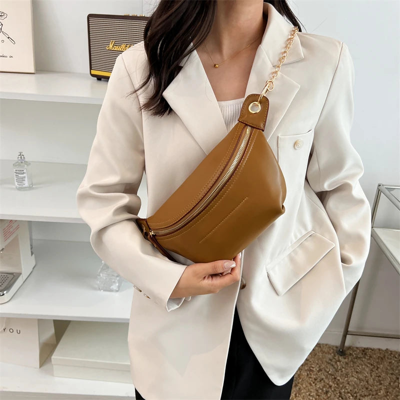Premium Leather Women Waist Bag Fanny pack Phone Pack Female Belt Bag