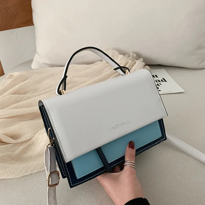 Women's Contrast Shoulder Bag Crossbody Bag