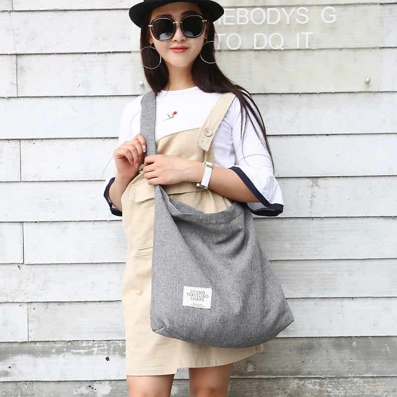 Canvas Crossbody Satchel Shoulder Bag for Women