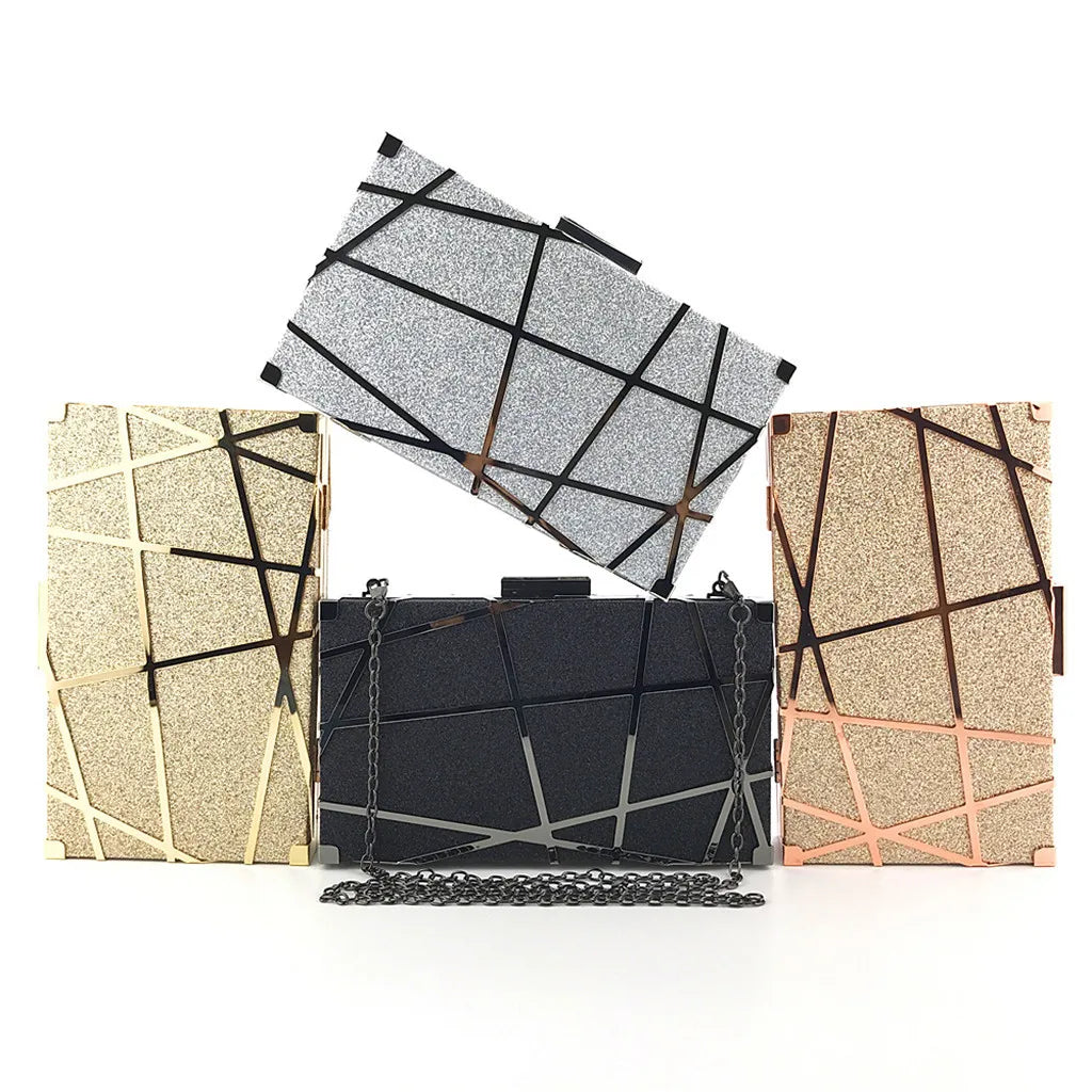 Evening Bag Glitter Wedding Clutches Crossbody Handbag