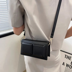 Summer Crossbody Women's Bag Small Flap Solid Female Handbags