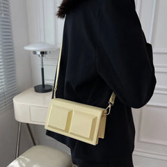 Summer Crossbody Women's Bag Small Flap Solid Female Handbags