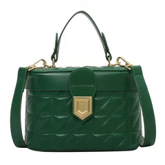 Mini PU Leather Box Shoulder Crossbody Bag Women Handbag Purses Clutch Tote