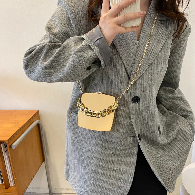 Green Party Clutch for Women Crossbody Bag Lipstick Box Mini Purse Handbag