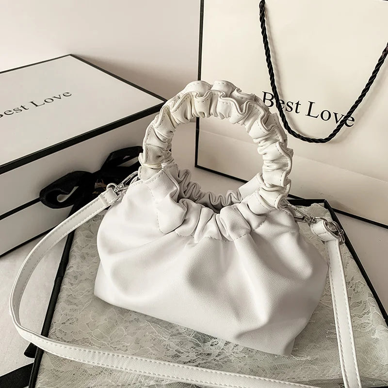 Leather Crossbody Bag Shoulder Pack Retro Handbag Women Clutch
