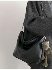 Vintage Shoulder Bag Thick Chain Messenger Bags Soft Flap