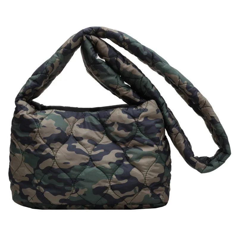 Winter Warm Down Shoulder Bag for Women