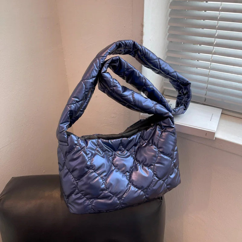 Winter Warm Down Shoulder Bag for Women