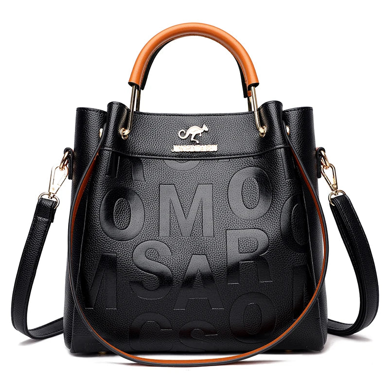 Pu Leather Women Shoulder Bags High Capacity Crossbody Bag