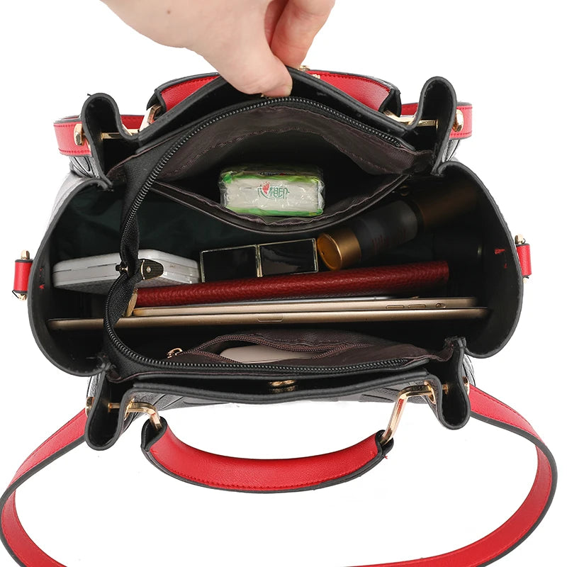Pu Leather Women Shoulder Bags High Capacity Crossbody Bag