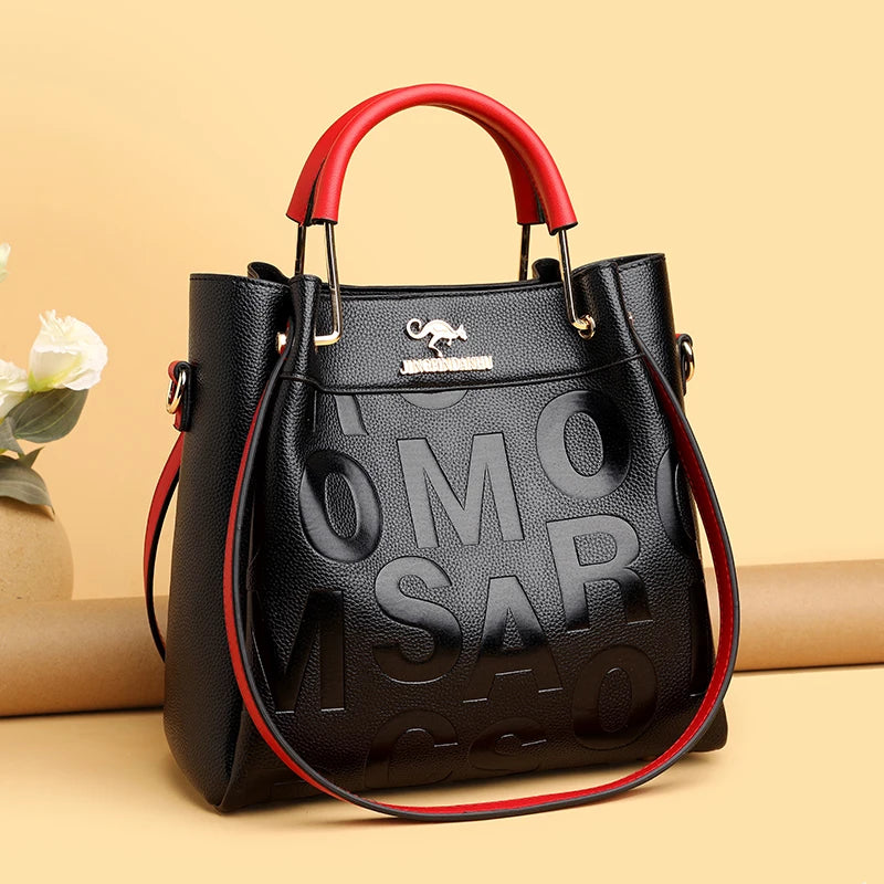 Pu Leather Women Shoulder Bags High Capacity Crossbody Bag