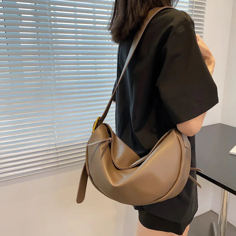 Soft Shoulder Bags for Women Large Capacity Vintage Sac