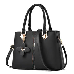 Women Leather Tassel Crossbody Shoulder Bag