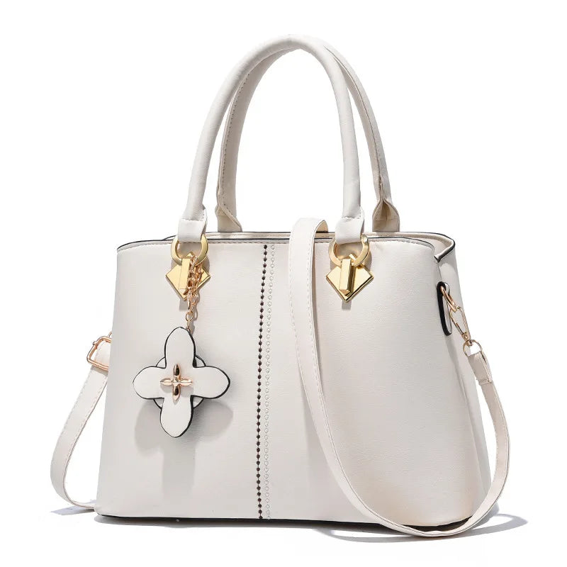 Women Leather Tassel Crossbody Shoulder Bag
