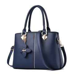 Women Leather Tassel Crossbody Shoulder Bag