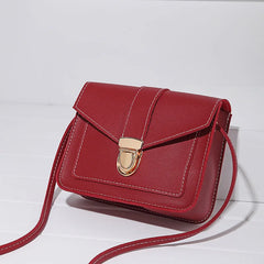 Mini PU Leather Shoulder Messenger Bag Yellow