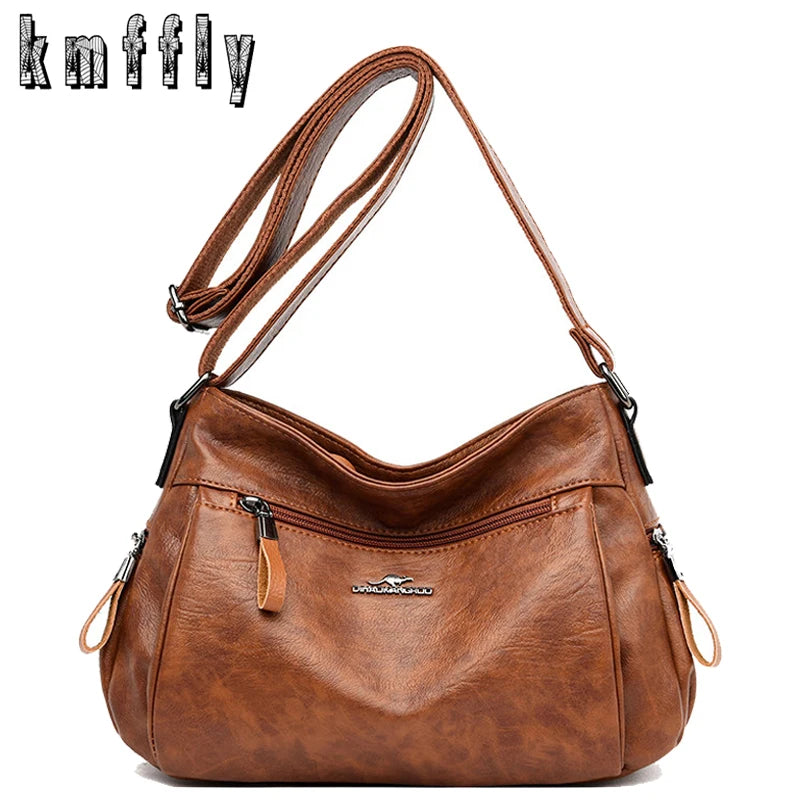 Vintage Leather Crossbody Bags for Women