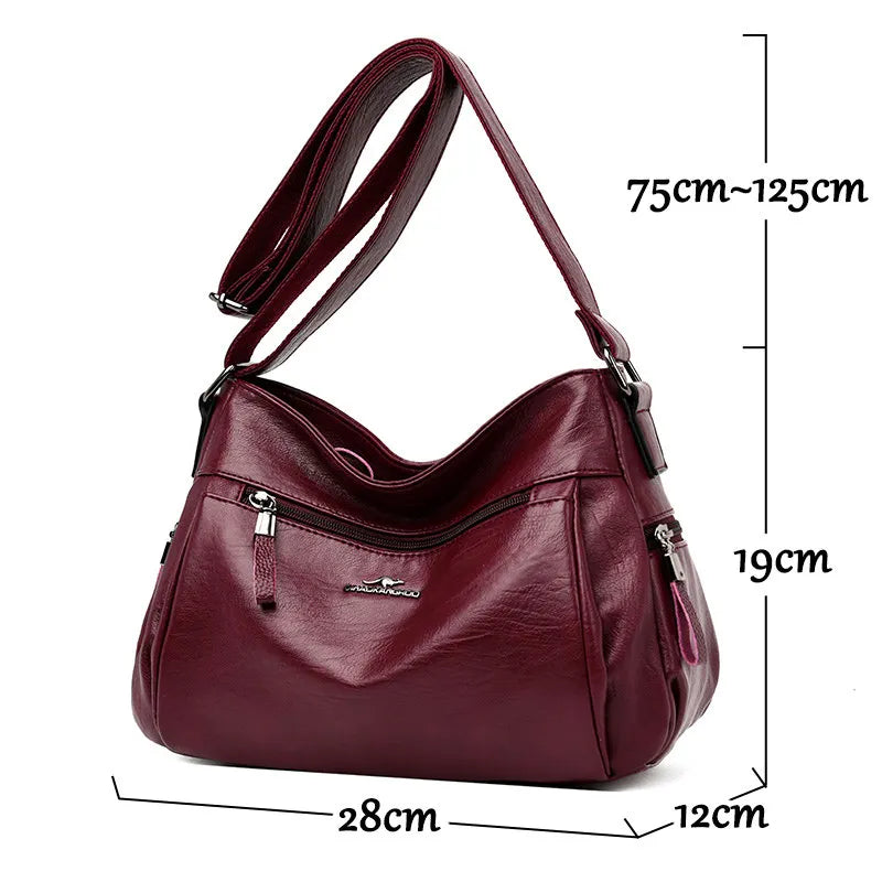 Vintage Leather Crossbody Bags for Women