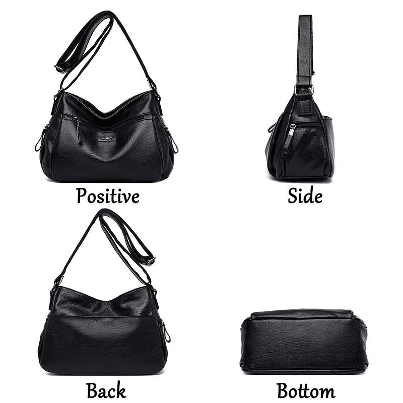 Vintage Leather Crossbody Bags for Women
