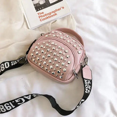 Rivet Cloud Peas Shoulder Crossbody Bag Ladies Small Mobile Phone Bag