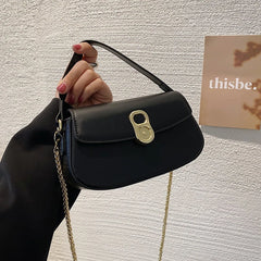High Leather Shoulder Bag Crossbody Flap Messenger Sac