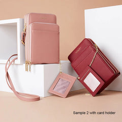 Leather Messenger Bags Women Clutch Mini Crossbody Shoulder Bag